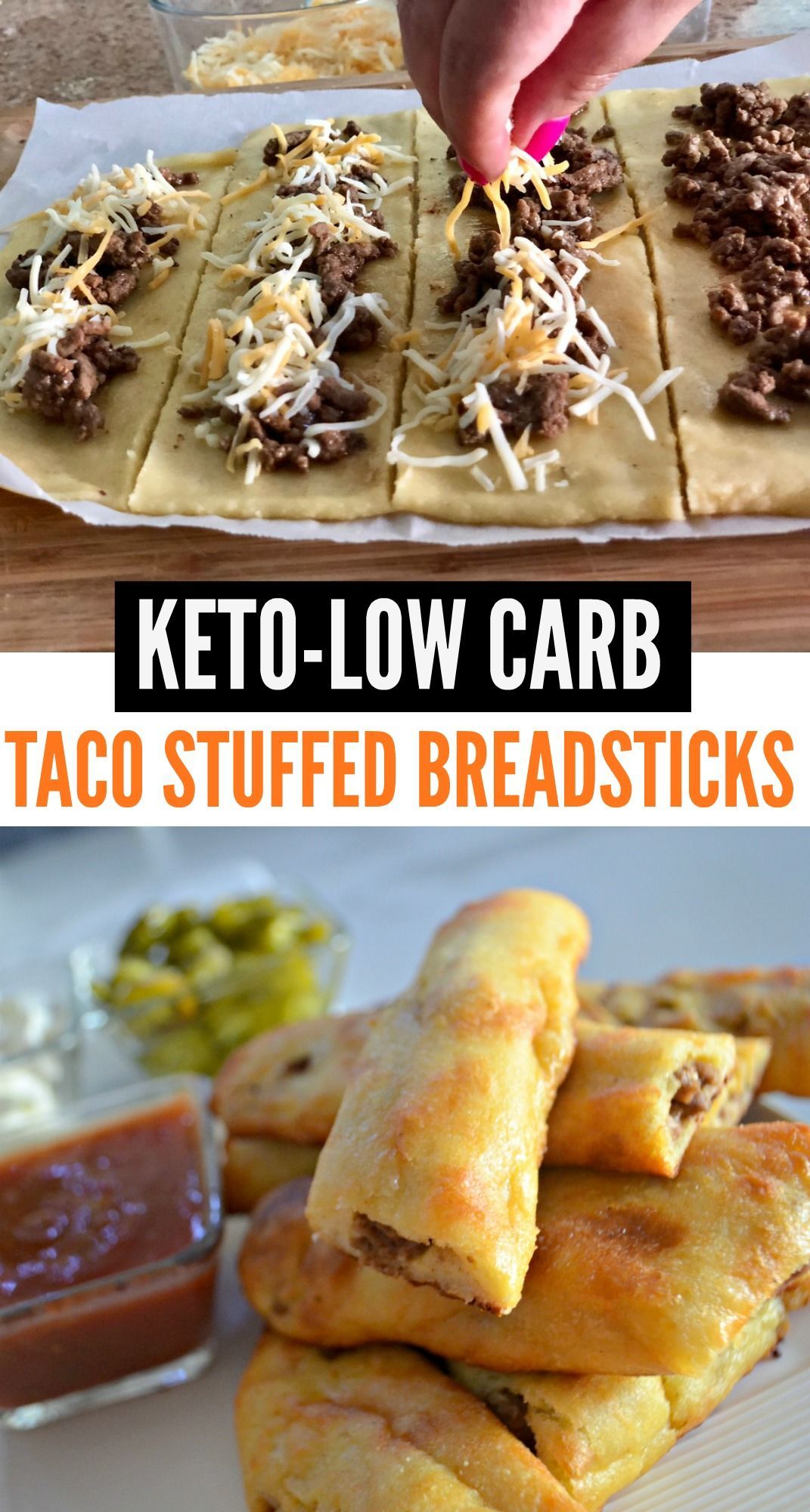 Easy Keto Taco Stuffed Breadsticks -   15 keto recipes taco
 ideas