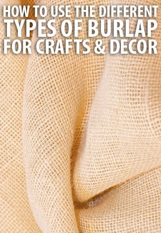 How to Use The Different Types of Burlap -   16 burlap crafts baby
 ideas