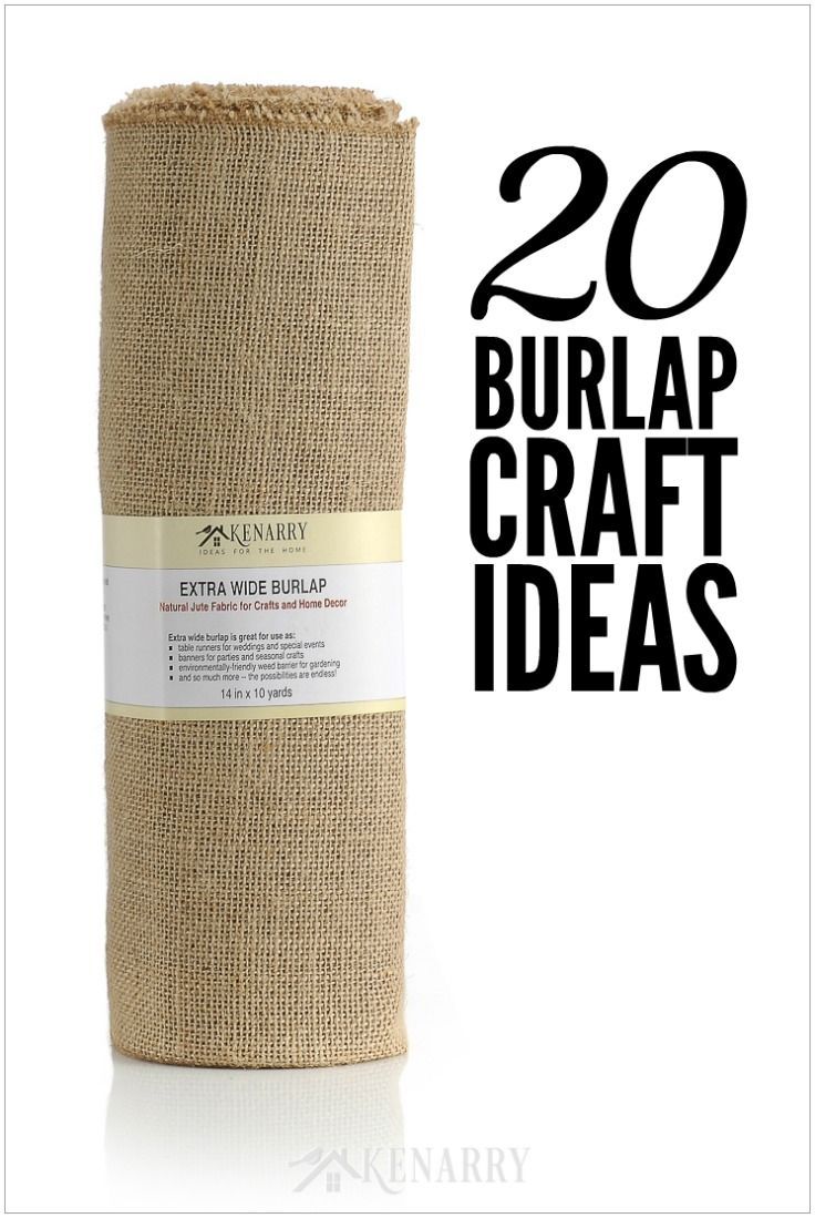 Burlap Craft Ideas: 20 Super Easy Jute Fabric Projects -   16 burlap crafts baby
 ideas