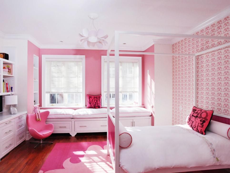 Pretty in Pink Girls' Rooms -   16 fitness room pink
 ideas