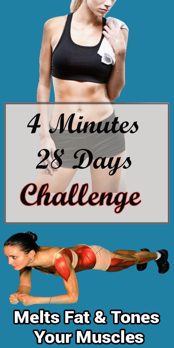 4 Minutes – 28 Days Challenge: Melts Fat and Tones Your Muscles -   16 fitness tips muscle
 ideas