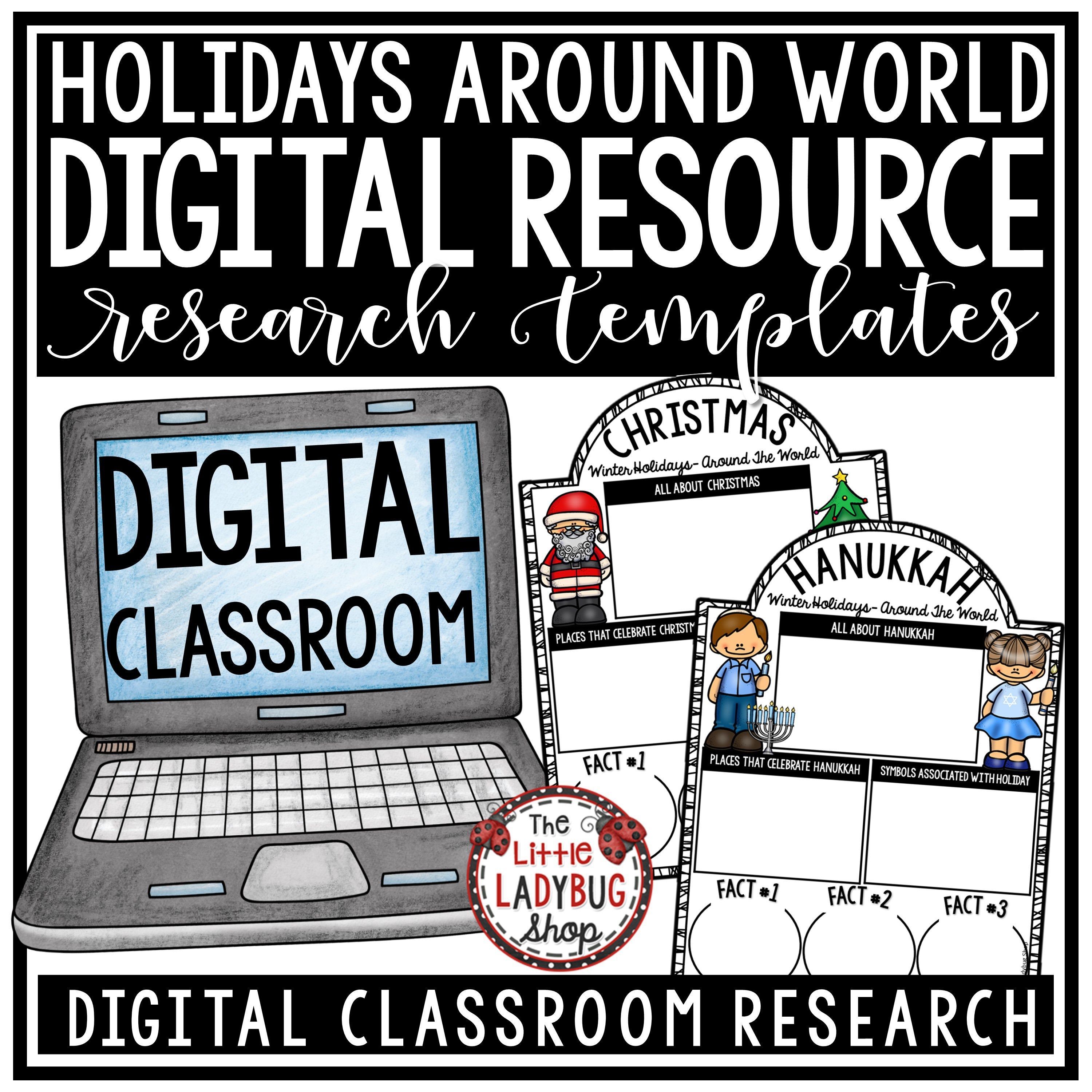 Google Classroom Activity Winter Holiday Around The World Research Project -   16 holiday Around The World lesson plans
 ideas