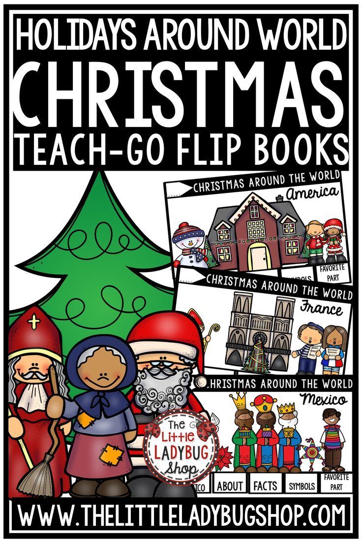 Christmas Around The World Research Flip Books -   16 holiday Around The World lesson plans
 ideas
