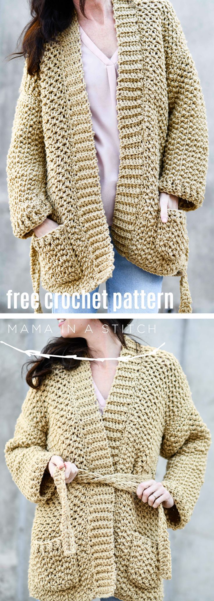 Sweater Coat Cardigan Crochet Pattern & More -   16 knitting and crochet Patterns sweater coats ideas