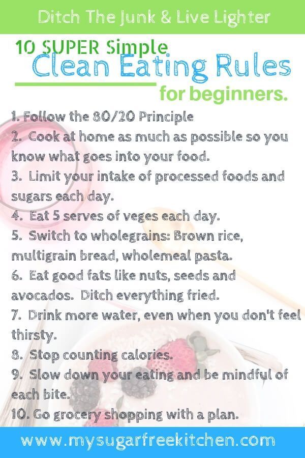 10 Simple Clean Eating Rules for Guaranteed Success -   16 loss diet clean eating
 ideas