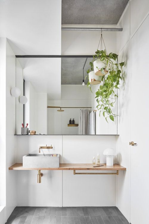 10 Soothing Scandinavian Bathroom Ideas -   16 plants Bathroom counter
 ideas