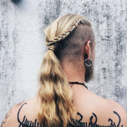 VIKING HAIRSTYLES WITH A PONYTAIL -   Viking hairstyles for Men