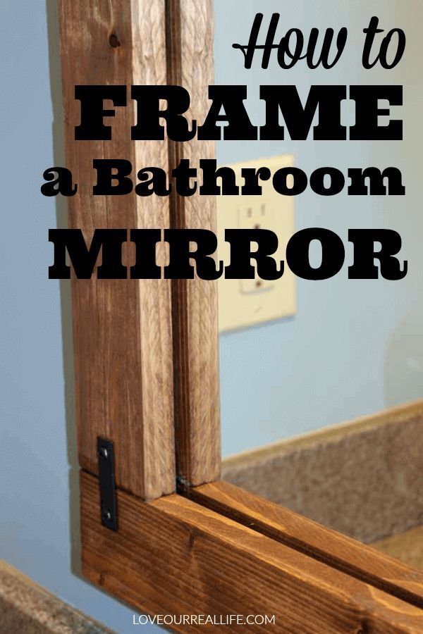 Frame a Simple Bathroom Mirror with this Tutorial -   17 bathroom decor mirror
 ideas