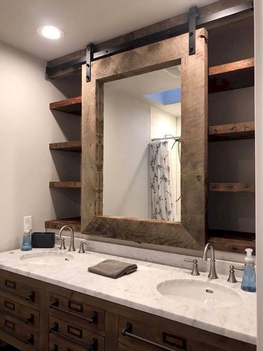 21 Best Bathroom Mirror Ideas to Reflect Your Style -   17 bathroom decor mirror
 ideas