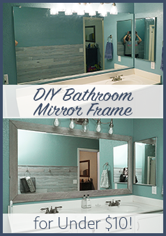DIY Bathroom Mirror Frame for Under $10 -   17 bathroom decor mirror
 ideas