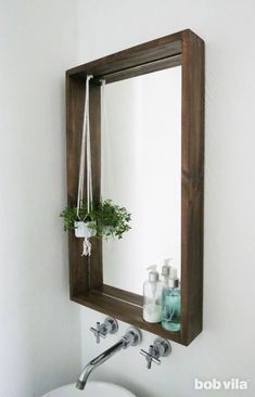 How to Frame a Bathroom Mirror—with a Ledge -   17 bathroom decor mirror
 ideas