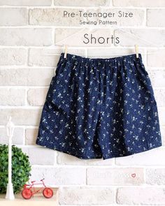 Free pattern: Shorts for tweens -   17 DIY Clothes For Women free pattern
 ideas