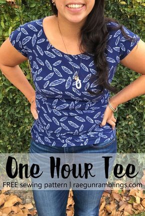 Free pattern: 1 hour t-shirt -   17 DIY Clothes For Women free pattern
 ideas
