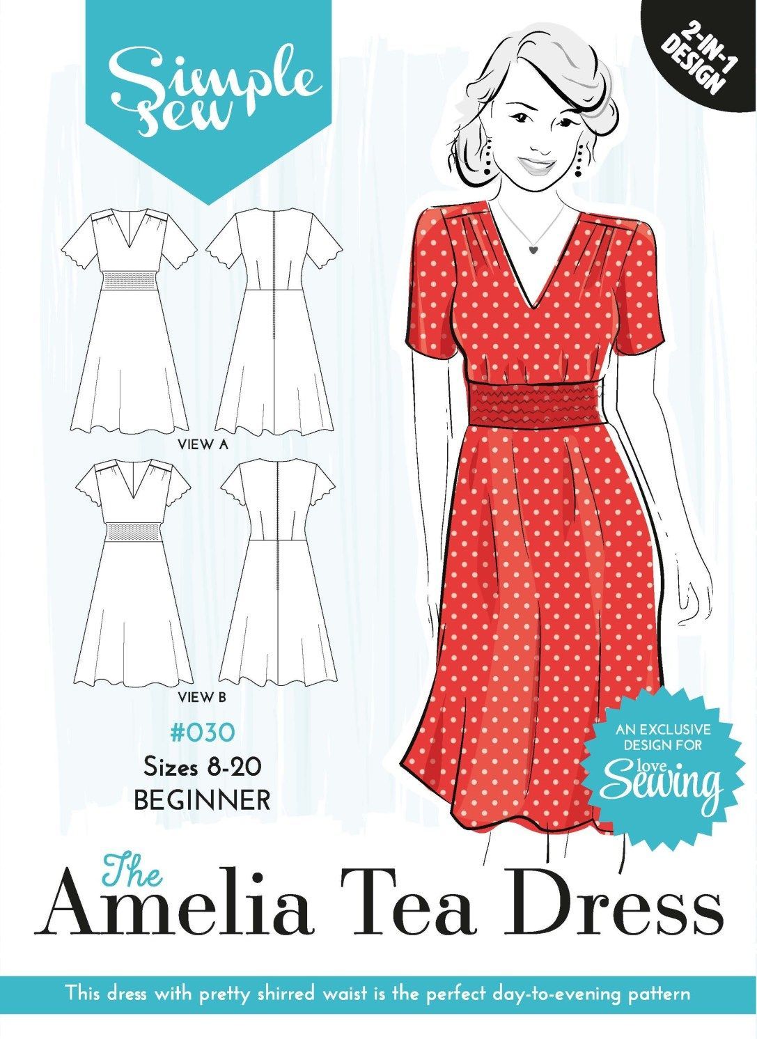 Sewing Patterns Free Free Pattern 30 Amelia Tea Dress Envelope Ol Sewing For Woman -   17 DIY Clothes For Women free pattern
 ideas