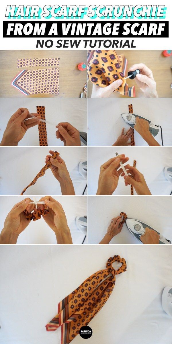 This simple, step by step stitch no scarves from a vintage scarf without -   17 DIY Clothes Scarf fabrics
 ideas