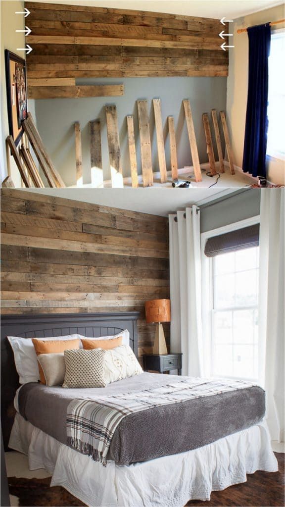 Shiplap Wall and Pallet Wall: 30 Beautiful DIY Wood Wall Ideas -   17 home accents DIY wood planks
 ideas