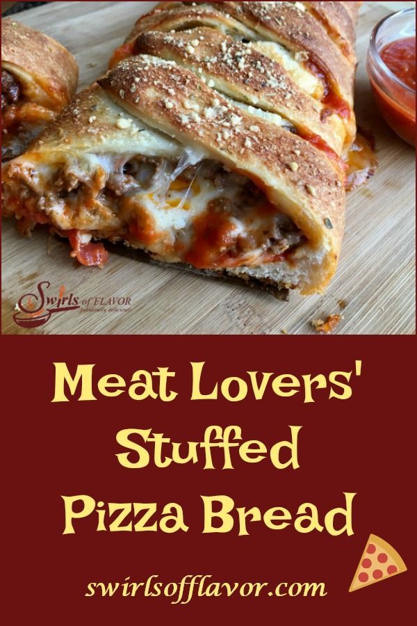 Meat Lovers’ Pizza Bread -   17 pizza recipes meatlovers
 ideas