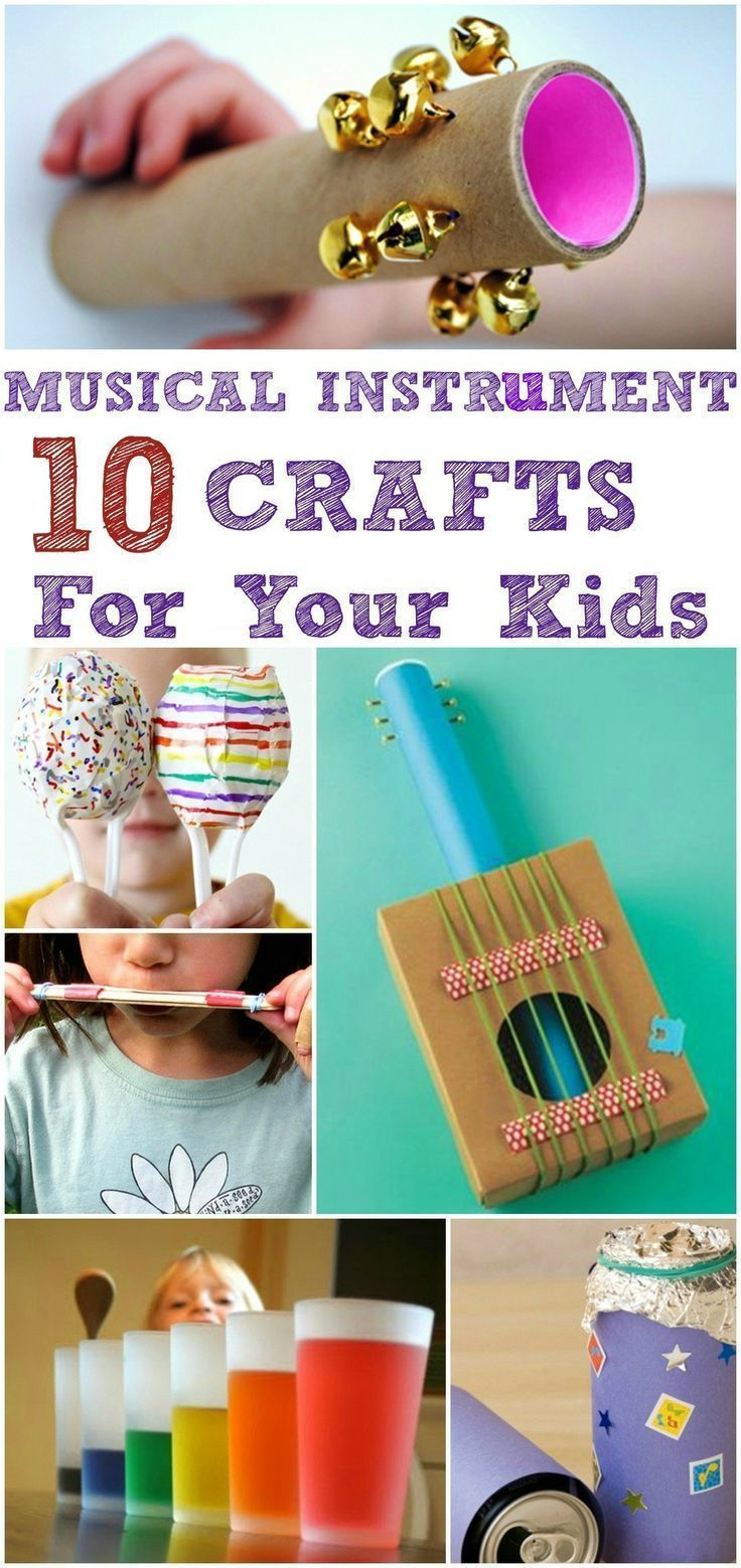 Top 10 Musical Instrument Crafts For Kids -   18 creative homemade crafts
 ideas