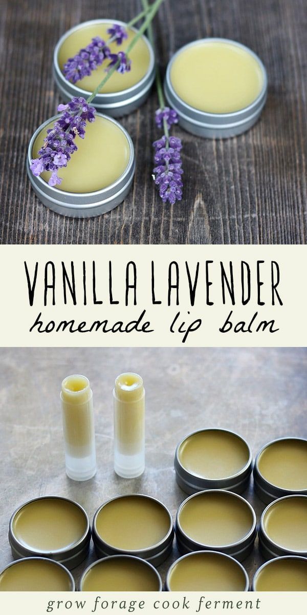 Vanilla Lavender Lip Balm -   18 creative homemade crafts
 ideas