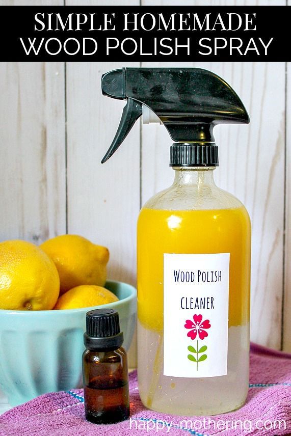 Simple Homemade Wood Polish Spray -   18 diy projects With Wood cleanses
 ideas