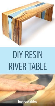 DIY Resin River Table Using Clear Epoxy Casting Resin and Wood -   18 diy projects With Wood cleanses
 ideas