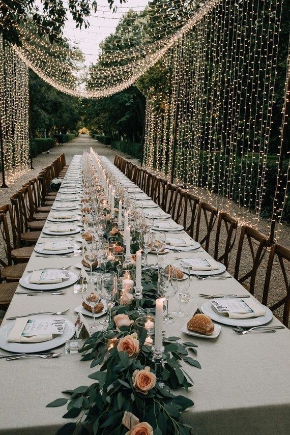 Elegant Garden Destination Wedding In Spain -   18 garden table wedding
 ideas