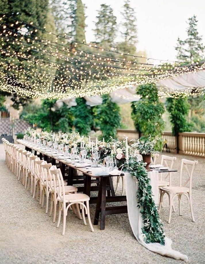 Stunning Table Setup | My Sweet Engagement -   18 garden table wedding
 ideas