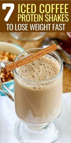 7 Healthy Iced Coffee Protein Shake Recipes for Weight Loss -   18 healthy recipes Smoothies protein shakes ideas