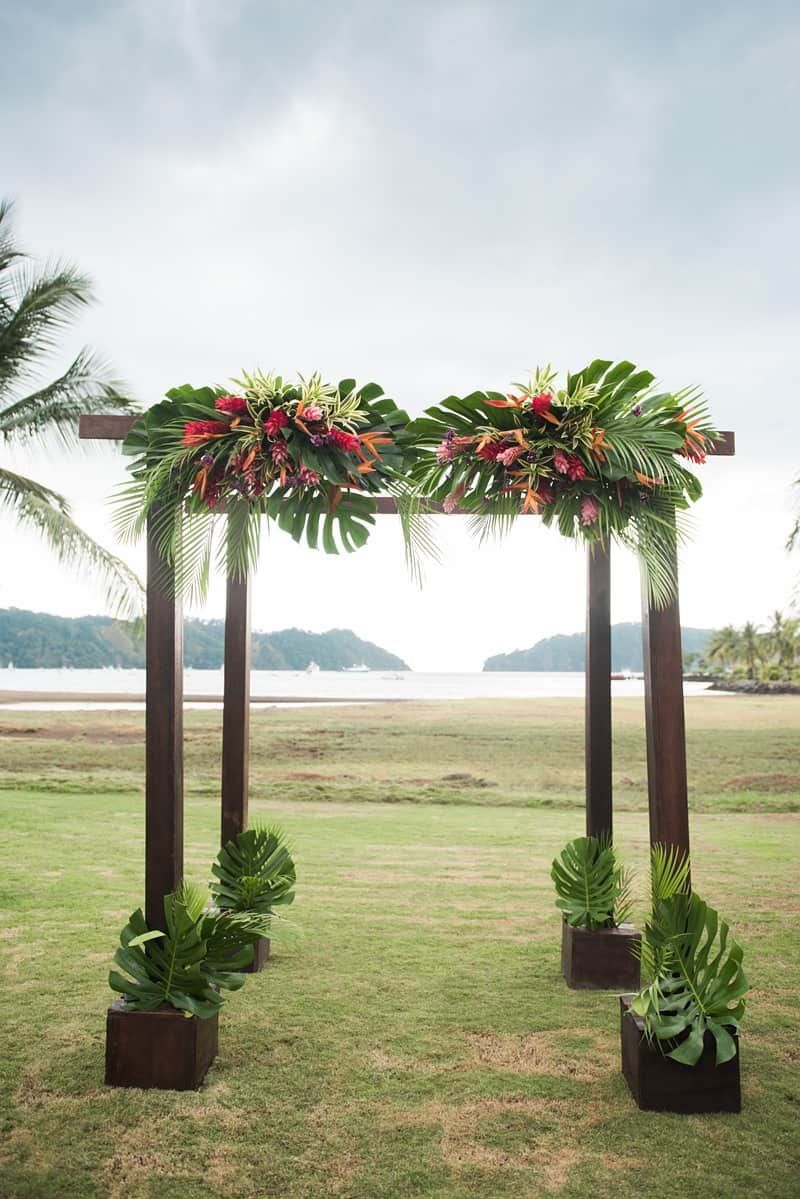 A Rustic and Tropical Destination Wedding in Costa Rica -   18 tropical wedding Arch
 ideas