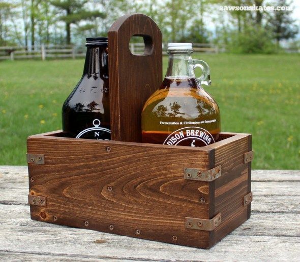 DIY Vintage Industrial Craft Beer Growler Carrier -   19 crafts beer growler
 ideas