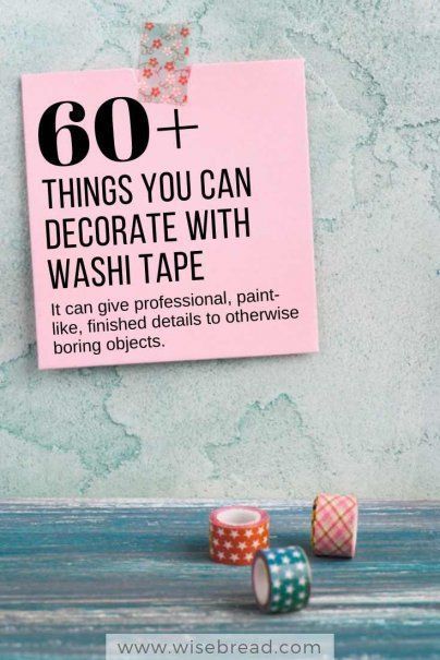 60+ Things You Can Decorate With Washi Tape -   19 diy projects For Men tips
 ideas