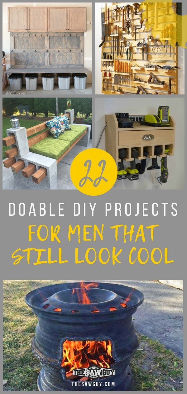 22 Doable DIY Projects for Men That Still Look Cool -   19 diy projects For Men tips
 ideas