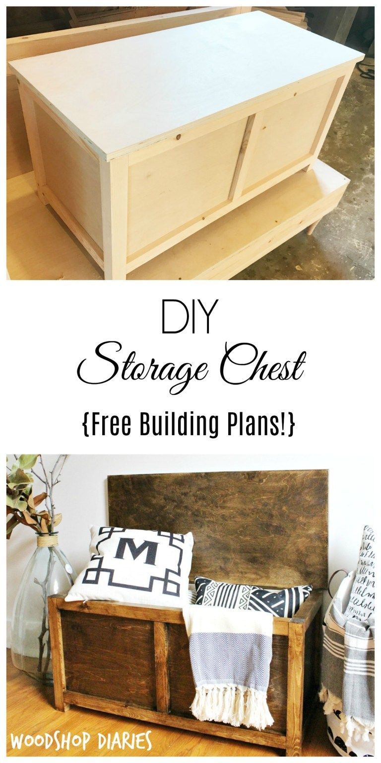 How to Build a Simple DIY Storage Chest -   19 diy storage for kids
 ideas
