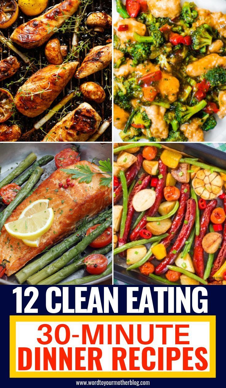 12 Easy Clean Eating Dinner Recipes Ready To Eat In 30 Minutes -   19 healthy recipes For Two easy
 ideas