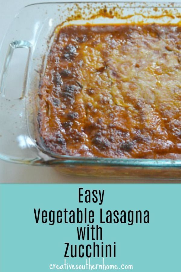 Vegetable Lasagna with Zucchini -   19 meatless lasagna recipes
 ideas