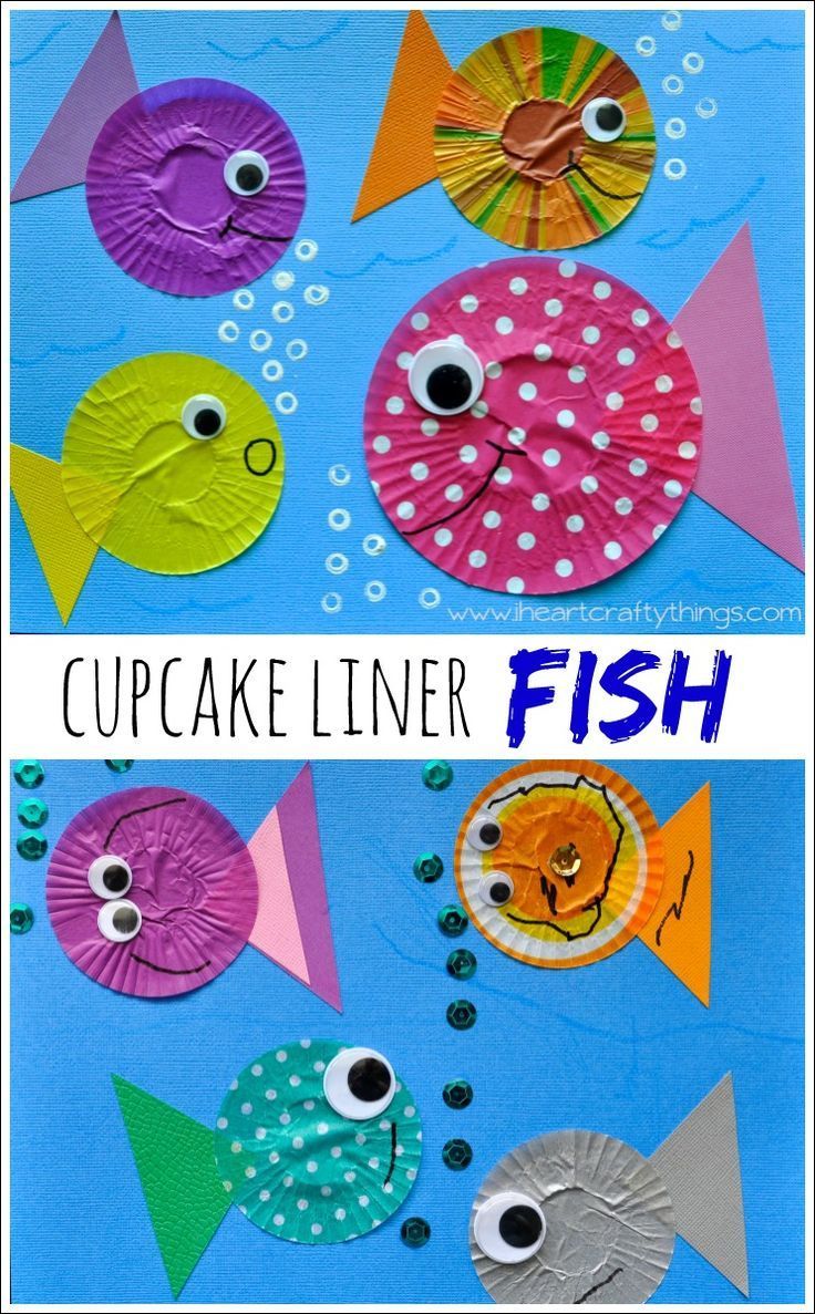 Fish Kids Craft out of Cupcake Liners -   19 simple crafts kindergarten ideas