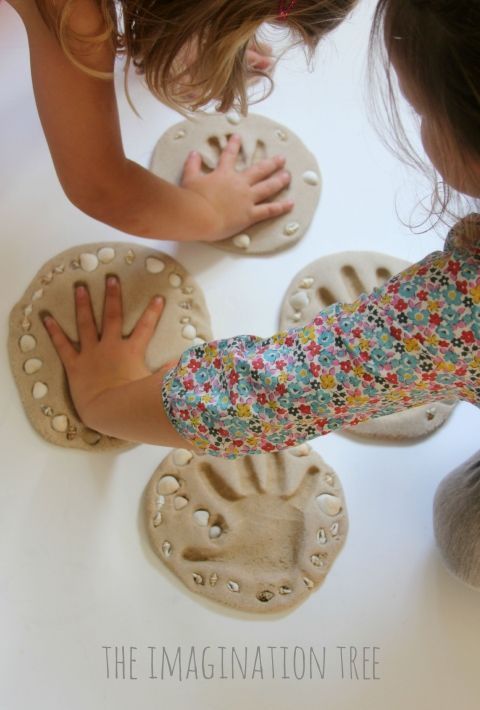 Sand Clay Recipe and Handprint Keepsakes -   20 clay crafts for toddlers
 ideas