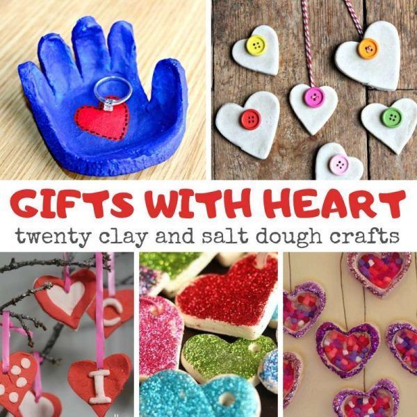 Salt Dough Hearts -   20 clay crafts for toddlers
 ideas