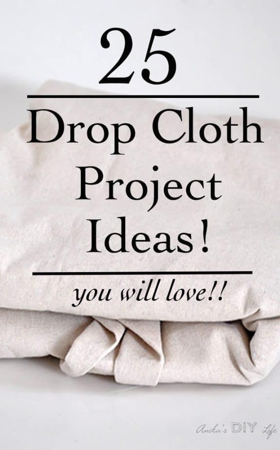 25 Amazing Drop Cloth Project Ideas -   20 DIY Clothes Projects
 ideas
