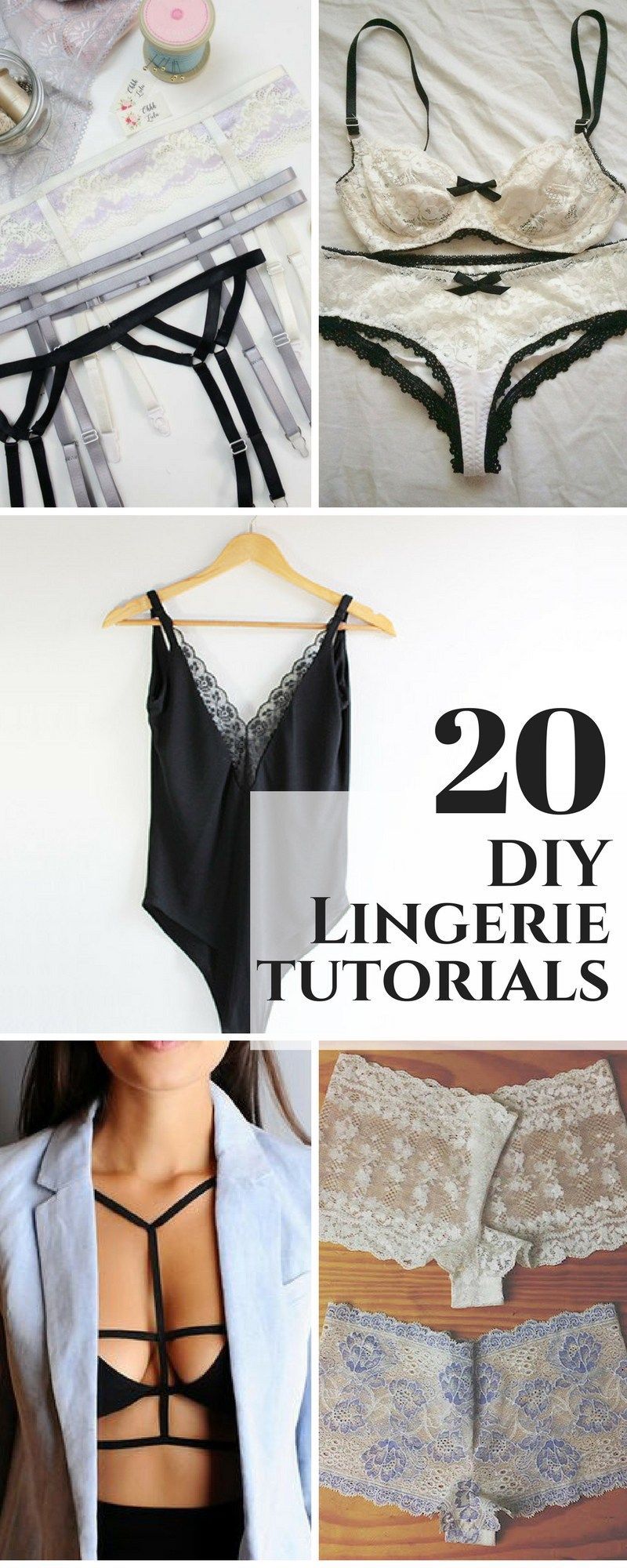 15 DIY Lingerie, Bras, and Panties to Try in 2019 -   20 DIY Clothes Projects
 ideas