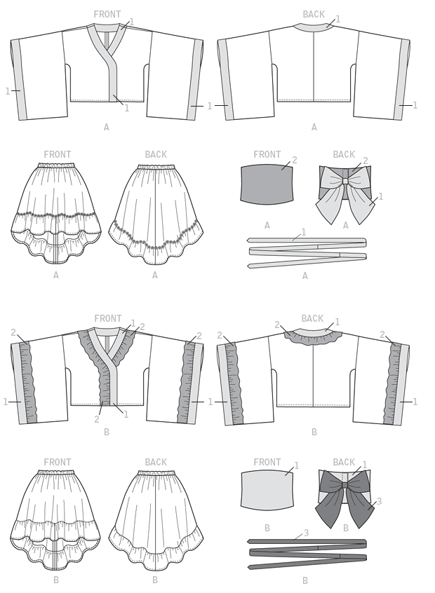 M7270 Misses' Costumes -   20 DIY Clothes Tops kimono pattern
 ideas
