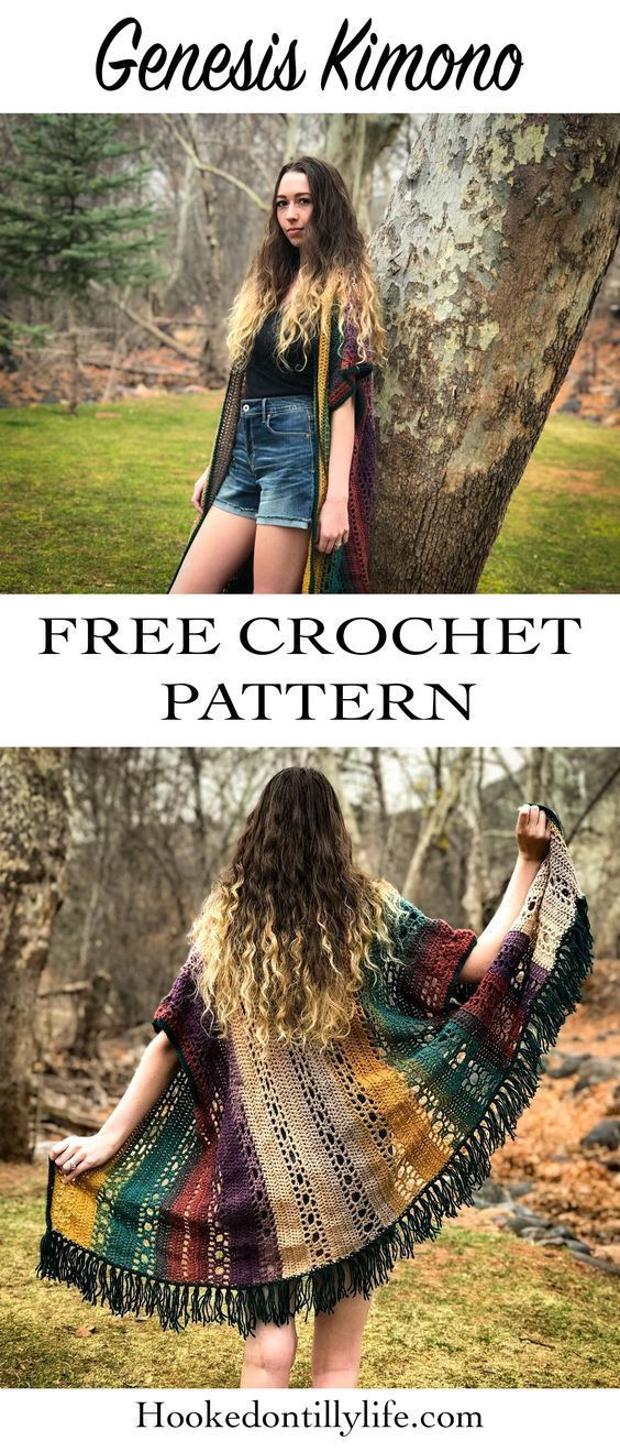The Genesis Kimono - Free Crochet Pattern -   20 DIY Clothes Tops kimono pattern
 ideas