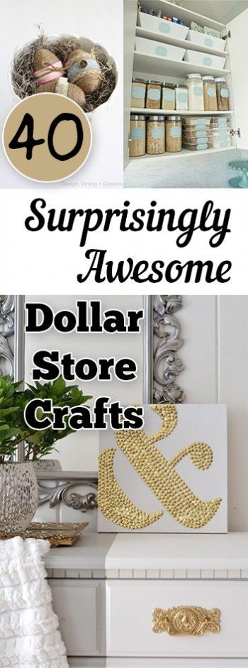 40 Surprisingly Awesome Dollar Store Crafts -   20 dollar store crafts
 ideas