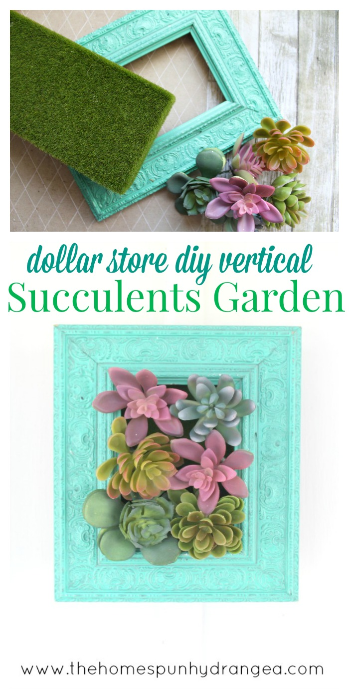 DIY Vertical Succulents Garden Craft -   20 dollar store crafts
 ideas