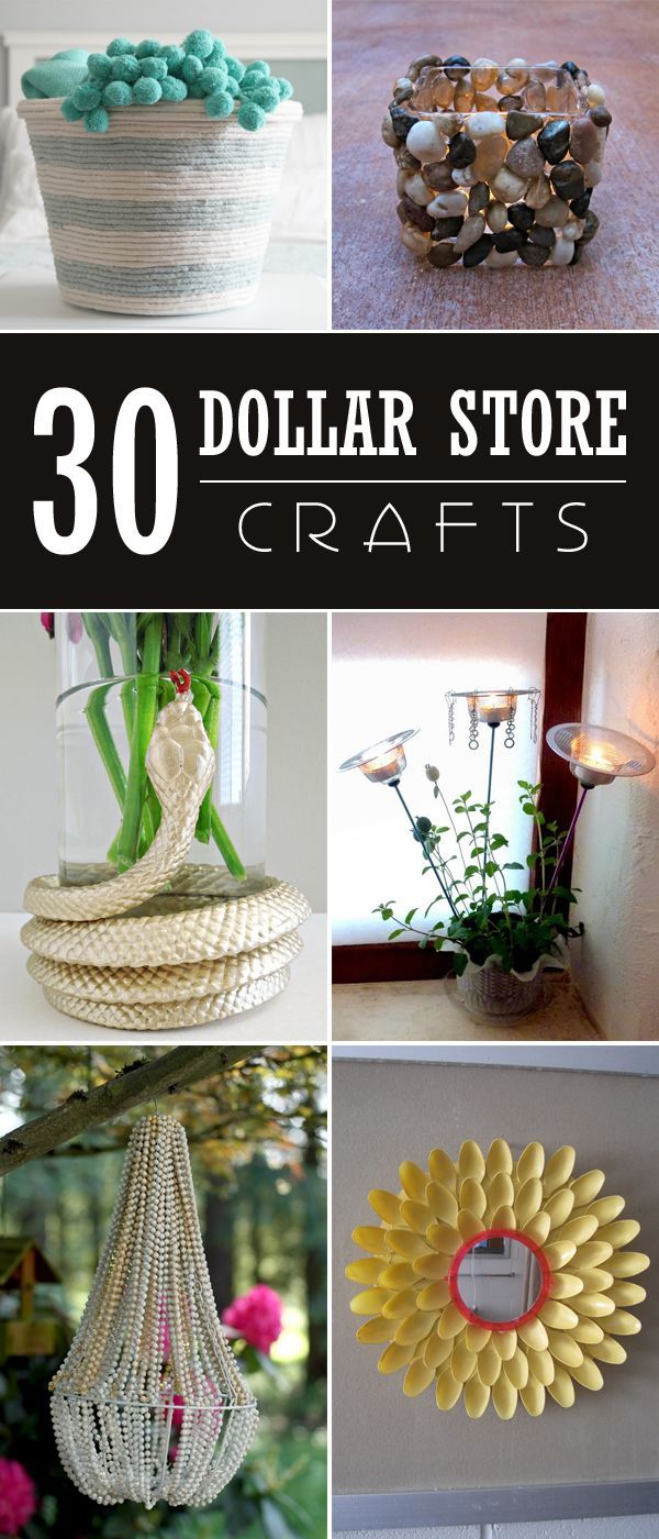 30 Easy & Stunning Dollar Store Crafts -   20 dollar store crafts
 ideas