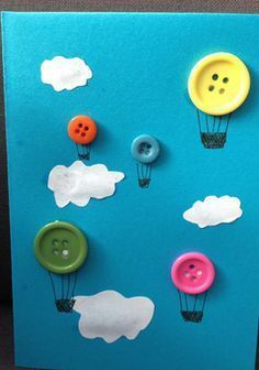 20+ Crafts for Kids Ideas Quick and Easy to Make -   20 easy button crafts
 ideas