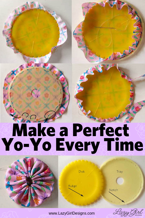 How To Make A Perfect Yo-Yo Every Time -   20 fabric crafts Toys sewing tutorials
 ideas