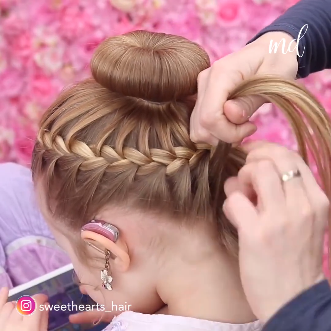 20 hair Bun braid
 ideas