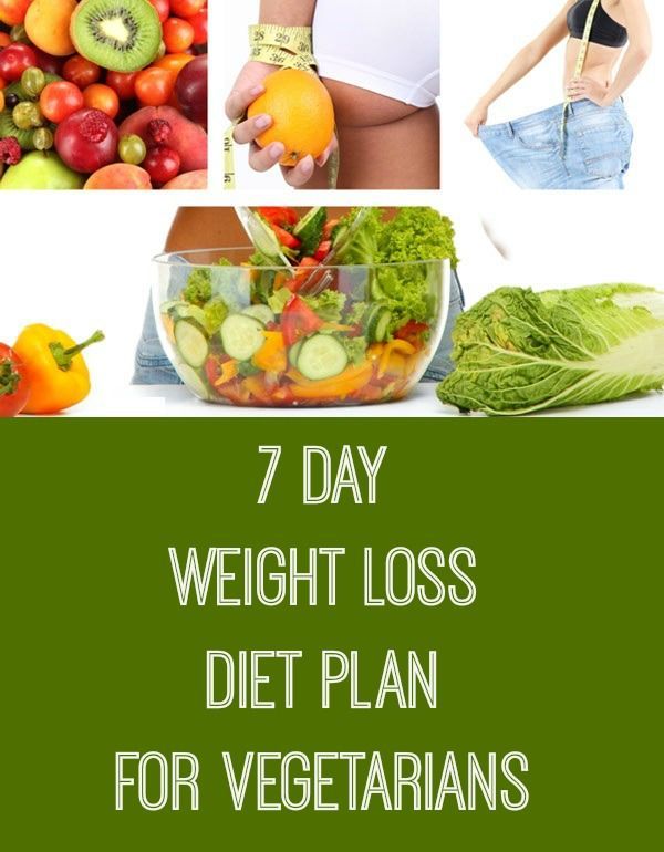 7-Day Weight Loss Diet Plan For Vegetarians -   20 vegetarian diet plan
 ideas