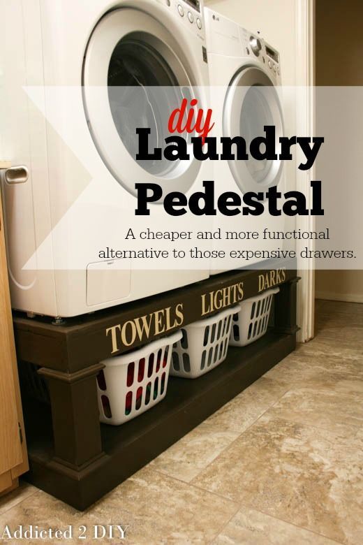 DIY Laundry Pedestal -   21 DIY Clothes For Kids laundry rooms
 ideas